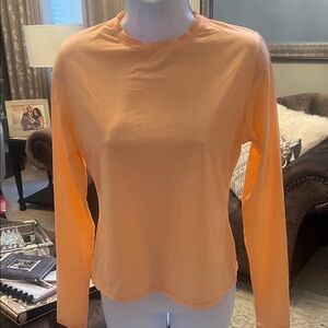 SKIMS Orange Long Sleeve Tee